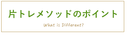 片トレメソッドのポイント