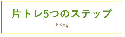 片トレ5つのステップ